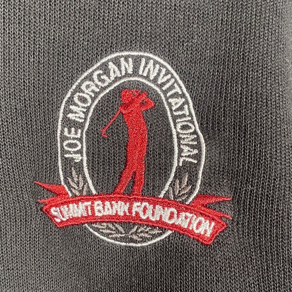 Cutter & Buck Joe Morgan Invitational V-Neck Pullover XL Black Pima Cotton Golf - Picture 3 of 11